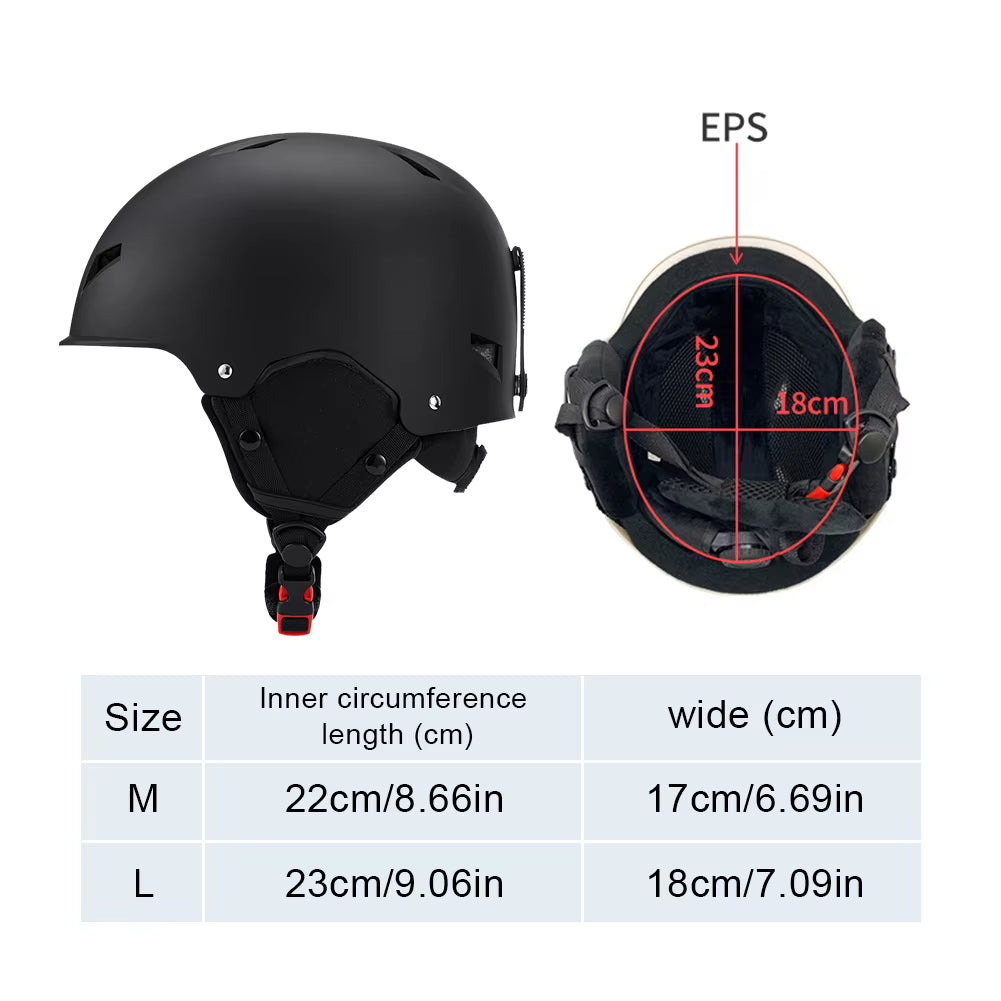 Ski Helmet Skateboard Helmet Shockproof Sports Safety Helmet 8 Vents Lightweight Snowboard Helmet Adjustable for Outdoor Sports