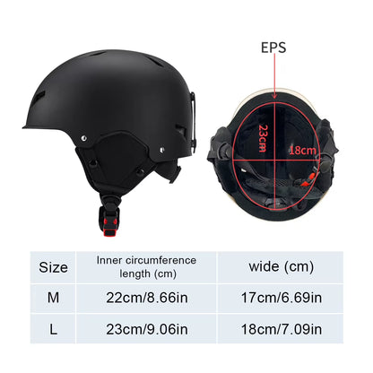 Ski Helmet Skateboard Helmet Shockproof Sports Safety Helmet 8 Vents Lightweight Snowboard Helmet Adjustable for Outdoor Sports