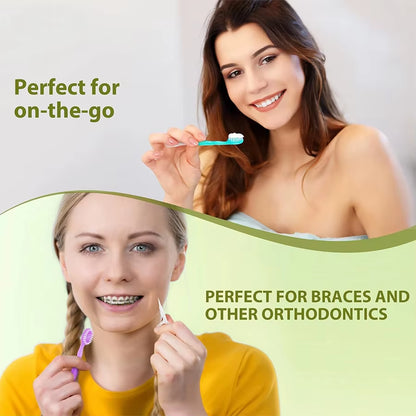 Portable 5-In-1 Toothbrush Dental Floss 8/16Pcs for Oral Cleaning, Disposable Toothbrush for Adults on Business Trips